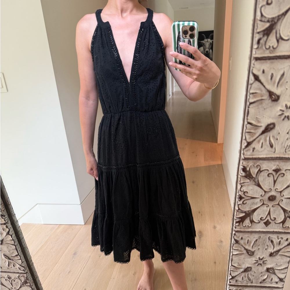 Love Sam Black Midi Dress